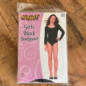 Spirit Girls Classic Black Bodysuit